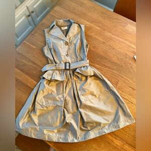 PRADA Light Gray Sleeveless Dress w Belt - Size 42/ US 6 - EXCELLENT Condition